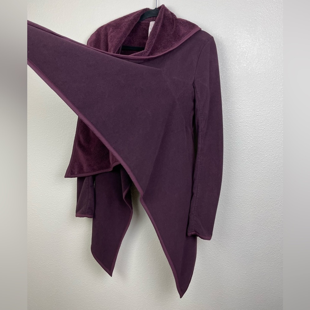 Lululemon Women's 10 Presence Of Mind Jacket Bordeaux Drama Drape Fleece Lined - Picture 10 of 16